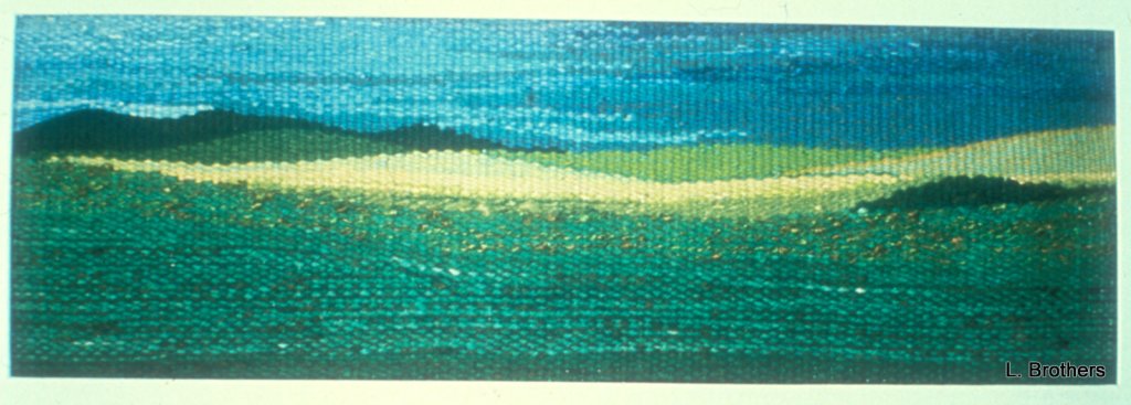 Before the Rain 21 1/8 X 6 7/8 Hand-Dyed Wool